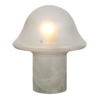 Glass Mushroom Table Lamp attributed to Peill & Putzler, Germany, 1970s For Sale