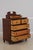 1980s Tiger Maple Front Sheraton Mahogany Dresser W. Jewelry Box For Sale - Image 5 of 14