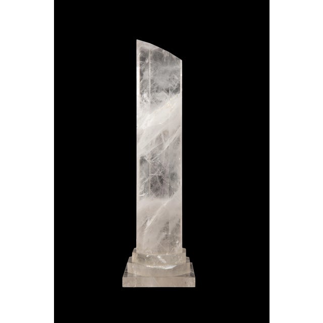 Contemporary Rock Crystal Column For Sale - Image 3 of 4