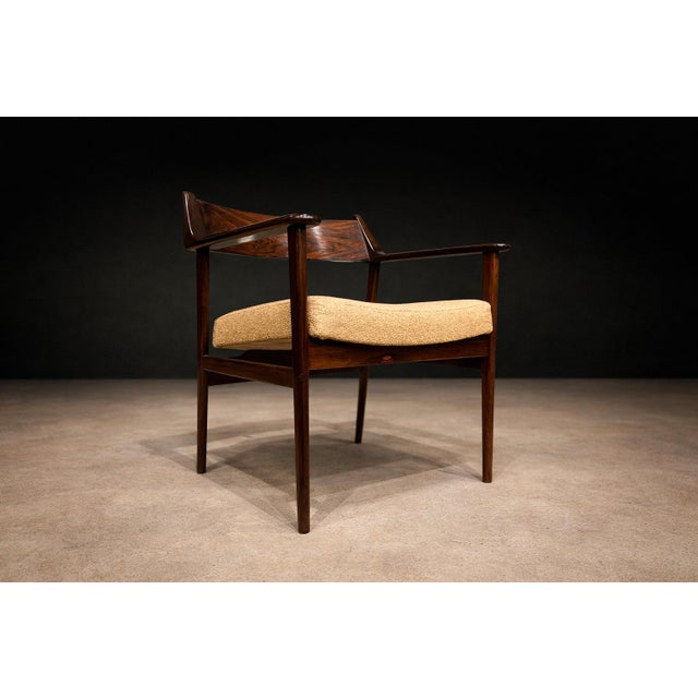 Set of Four Brazilian Rosewood Armchairs / Dining Chairs by Jorge Jabour, Cantù, 1960s - Lot 634–615A For Sale - Image 12 of 18