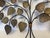 Vintage Deco Metal Leaf Textured Wall Decor For Sale - Image 4 of 11
