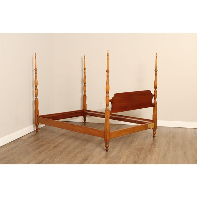 L. & J.G. Stickley Vintage Cherry Full-Size Poster Bed For Sale - Image 13 of 13