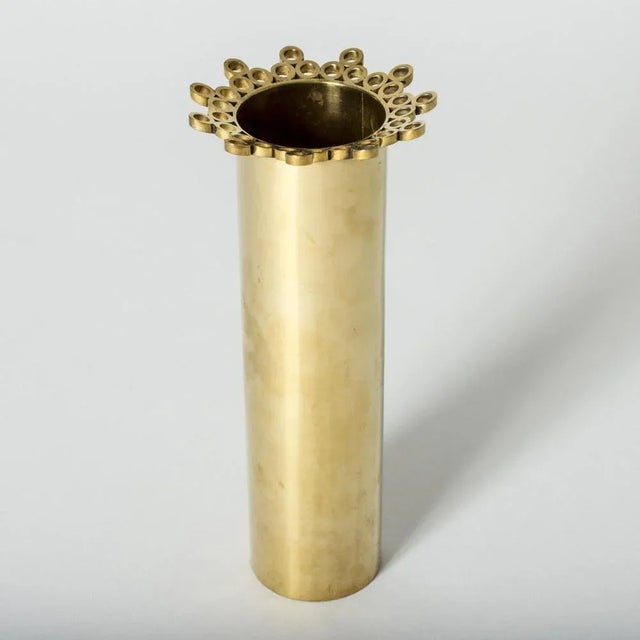 Brass Vase by Pierre Forssell For Sale - Image 9 of 9