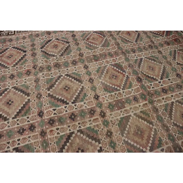 Afghan Kilim Rug, 1980s For Sale - Image 6 of 12