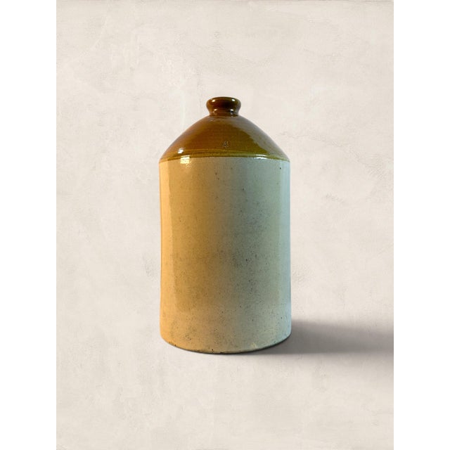 Antique English Salt Glaze Stoneware 4 Gallon Flagon For Sale - Image 4 of 7