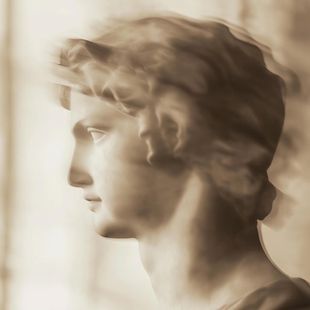 Paper Set of 18 Blurred Antique Profiles — Archival Prints of Restored Antique Photographs For Sale - Image 7 of 18