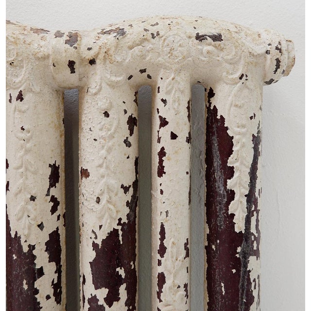 Victorian Cast Iron Radiator with Leafy Branches and Flowers, 1890s For Sale - Image 14 of 16
