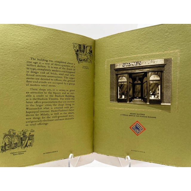 Green 1920s Stadium Building Limited Edition Book in Slipcase 11.3x8.6 For Sale - Image 8 of 9