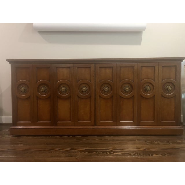Henredon Credenza With Marble Top – Mid-Century Modern For Sale - Image 9 of 12