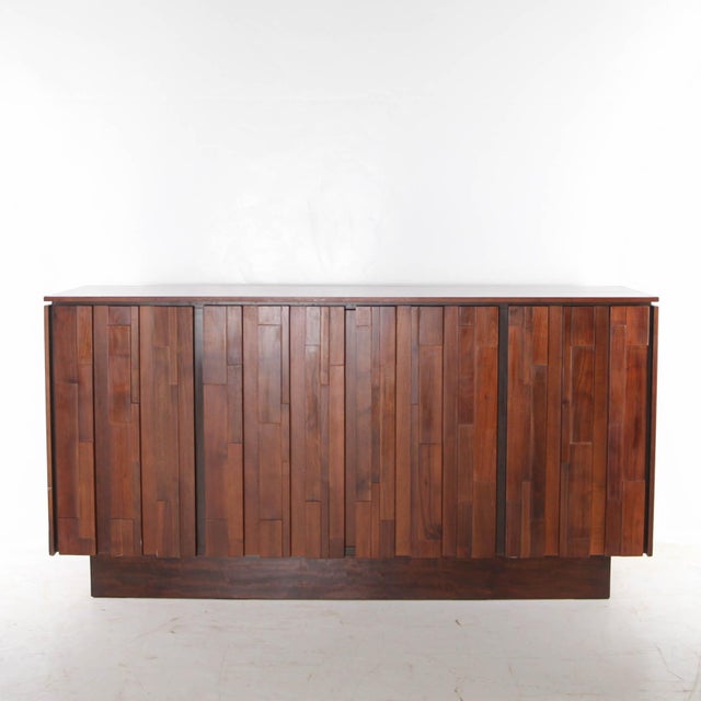 Vintage Wooden Graphic Buffet, 1980s For Sale - Image 10 of 18