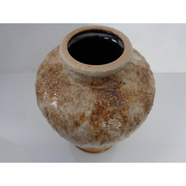 Beige Large Lava Ceramic Model 650/45 Vase from Dümler & Breiden, Germany, 1970s For Sale - Image 8 of 18