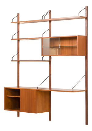 Vintage Teak Wall Unit by Poul Cadovius for Cado, 1960s