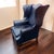 Traditional Timeless Elegance: The Vintage Hickory Chair Co. Wingback Leather Chair For Sale - Image 3 of 4
