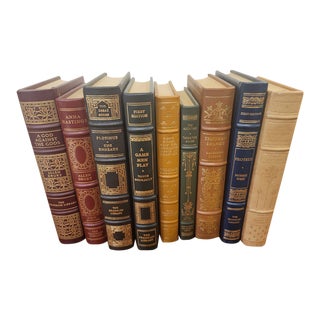 Franklin Mint Leather Books (9 Titles) For Sale