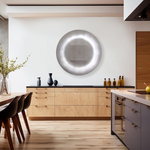 Wood Trapezium With Ionized Spectral Corona - Abstract Minimalist Original Artwork by Len Klikunas For Sale - Image 7 of 8