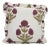 Fabdivine Handcrafted Block Print Frill Cushion Cover Wine 14x14 Inch Thick Cotton White- Badshah For Sale