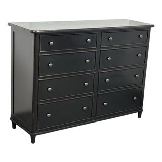 Eastern Furniture Co. Ebony Eight-Drawer High Dresser For Sale