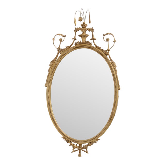 Carvers Guild Adams Style Gold Frame Mirror For Sale