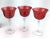 Vintage Red Star Etched Crystal Wine Glasses - Set of 3 For Sale - Image 13 of 13