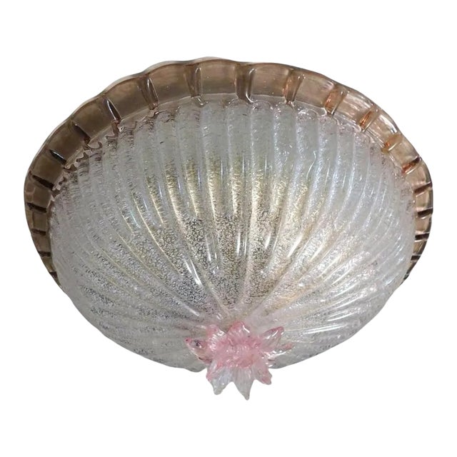 1960s Murano Graniglia Flush Mount For Sale