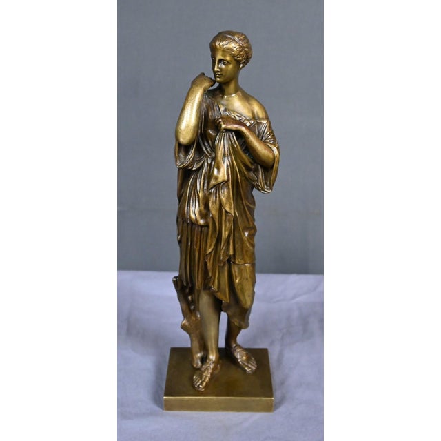 Raingo Frères after Praxiteles, Diana of Gabii, Late 19th Century, Bronze For Sale - Image 11 of 18