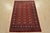 Tribal Bokhara Rug 4’1” X 6′ Red Wool Tribal Hand-Knotted Oriental Carpet For Sale - Image 3 of 12