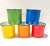 Mid-Century Modern 1950s Enamelware Camp Mugs – Rainbow Set of 5, Vintage Kitchen Cups, Mid Century Colorware For Sale - Image 3 of 5