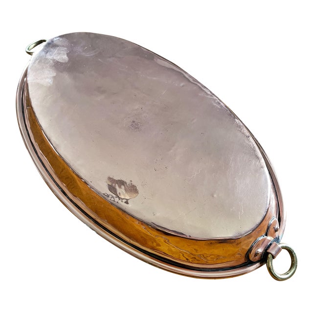 Antique French Copper Gratin Dish For Sale