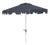 Zimmerman 9 Ft Market Umbrella, Navy & White/Chrome Pole For Sale