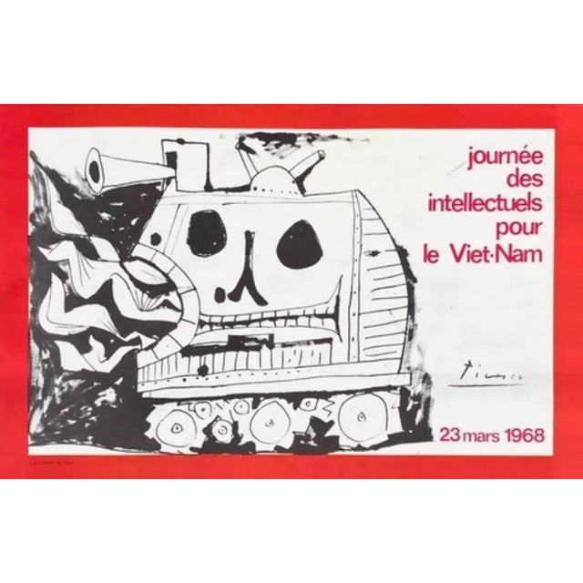 Day of Intellectuals for Vietnam Poster after Soulages, Picasso, Vasarely & Masson, 1968 For Sale - Image 13 of 17