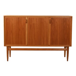 Scandinavian 3-Door Highboard in Oak and Teak, 1950s-1960s For Sale