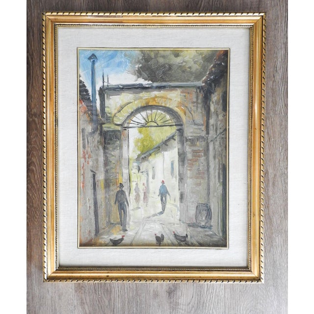 Vintage European Street Scene Paintings a Pair Chairish