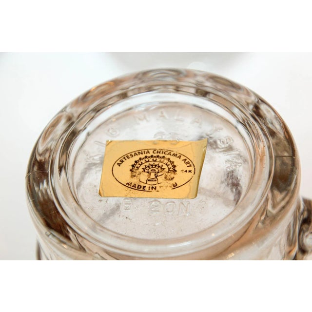 Gold Vintage Artesania Tabuisa Mugs Set of 3 With Tumi Peruvian God Design For Sale - Image 8 of 13