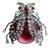 Vendôme Rhinestone Ladybug Beetle Brooch Red Lucite Figural Insect Pin Signed For Sale