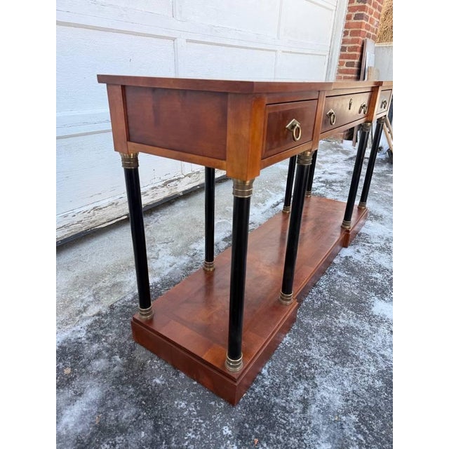 Late 20th Century Biedermeier Style Console Table by Century Furniture For Sale - Image 14 of 18