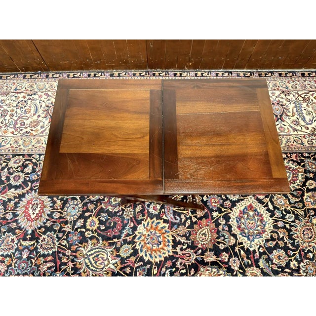 English Folding Side Table in Teak For Sale - Image 6 of 7