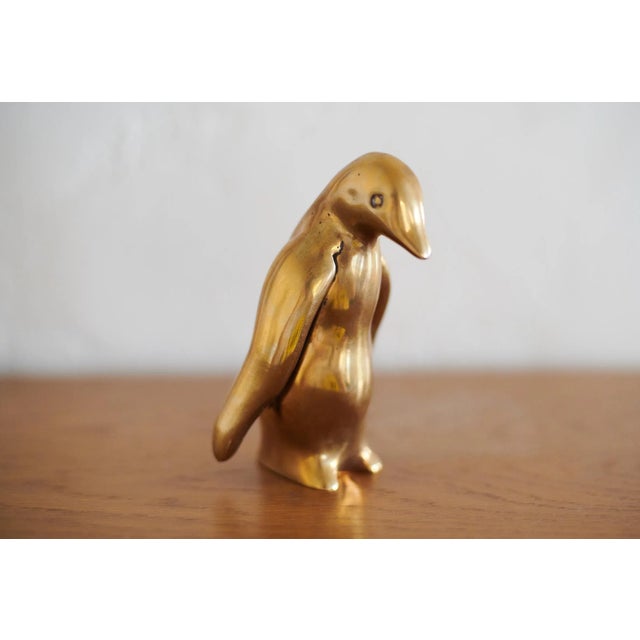 1960s Brass Penguin Figurine For Sale - Image 5 of 5