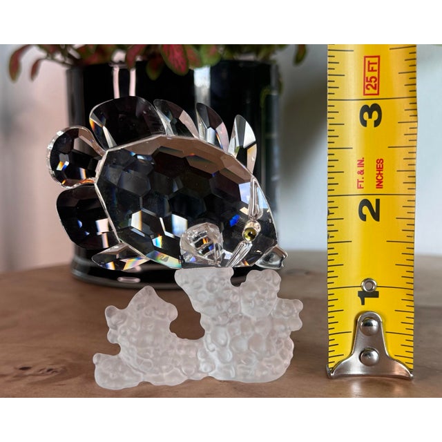 Vintage Swarovski Crystal Butterfly Fish on Coral For Sale - Image 6 of 8