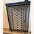 Vintage Metal Radiator Cover Console Table Black Real Marble Entryway Stand For Sale - Image 4 of 9