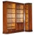 Flamed Hardwood Open Bookcase, Set of 3 For Sale