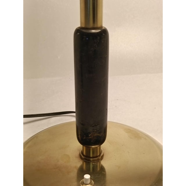 Brass Table Lamp with Swivel Arm from La Maison Desny, France, 1950s For Sale - Image 4 of 9