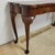 Brown Hekman Oyster Burl Console Table With Queen Anne Legs, Burl Walnut Hall Table For Sale - Image 8 of 10