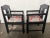 Dutch Art Deco Chairs in Stained Oak, 1930s, Set of 2 For Sale - Image 3 of 7