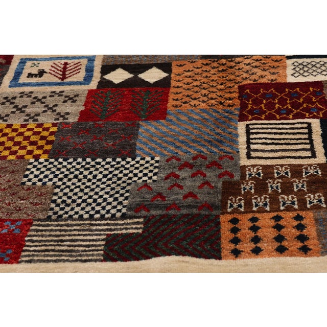 Late 20th Century Vintage Persian Gabbeh Rug, 04'06 X 07'00 For Sale - Image 5 of 10