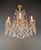 Antique Louis XVI Revival Crystal Chandelier Giltwood and Brass Circa 1890 For Sale - Image 6 of 13