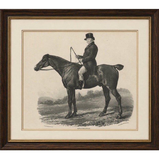 Spankaway, Celebrated British Racehorse – Gauci Lithograph c.1840 A handsome and highly detailed lithographic portrait of...