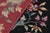 Textile Vintage Chinese Art Deco Rug in Red and Black With Floral Patterns - Rug & Kilim For Sale - Image 7 of 7