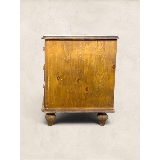 Brown Vintage English Small Pine Chest of Drawers For Sale - Image 8 of 12