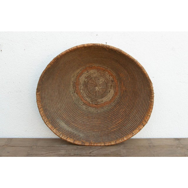 Textile Large Antique Nomadic Harvest Bowl For Sale - Image 7 of 10