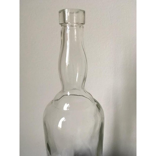Clear Glass Bottle attributed to Siva Tuscany for Poggi, Italy, 1930s For Sale - Image 8 of 18
